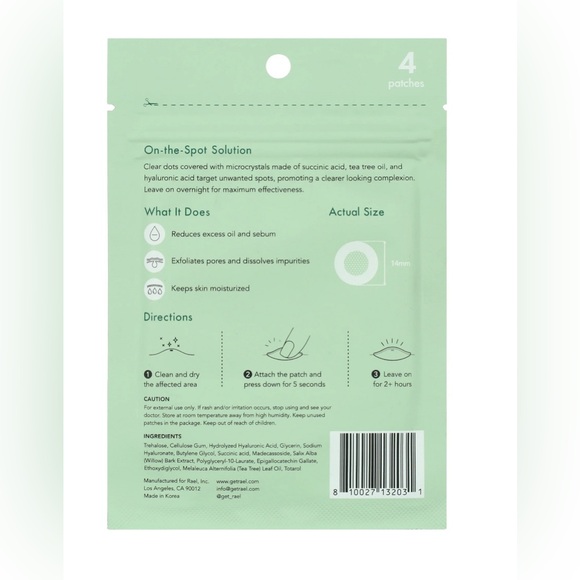 RAEL BEAUTY - 4 x Microcrystal Acne Healing Spot Cover - 4 Patches - Picture 3 of 9